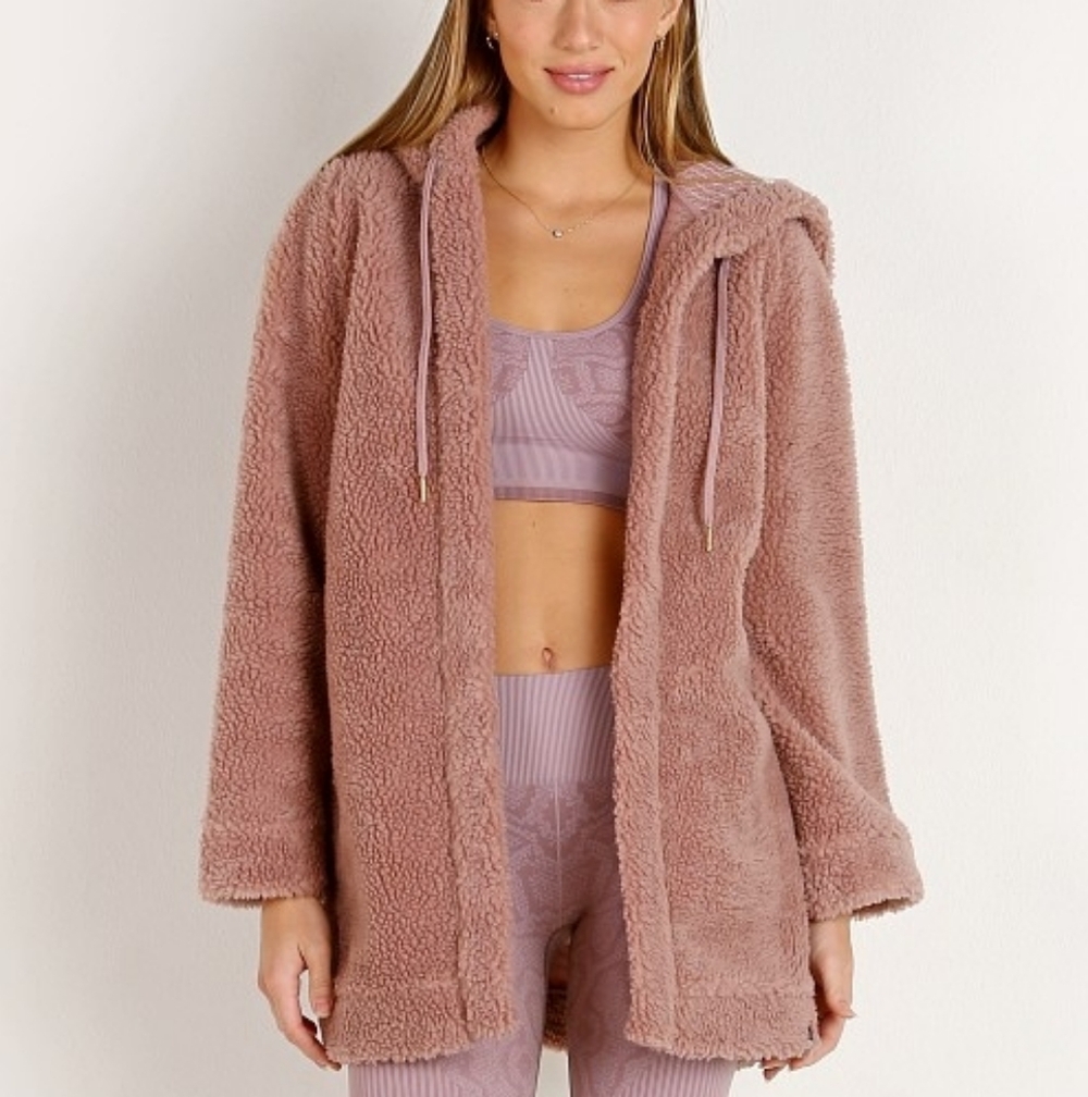 Varley Cowan Tan Teddy Jacket